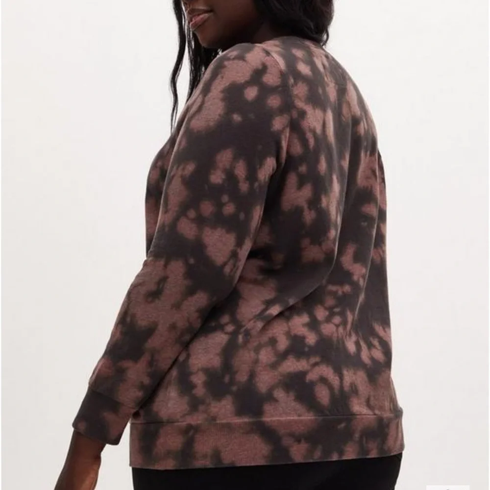 Torrid The Texas Chainsaw Massacre Brown Tie-Dye Crew Sweatshirt